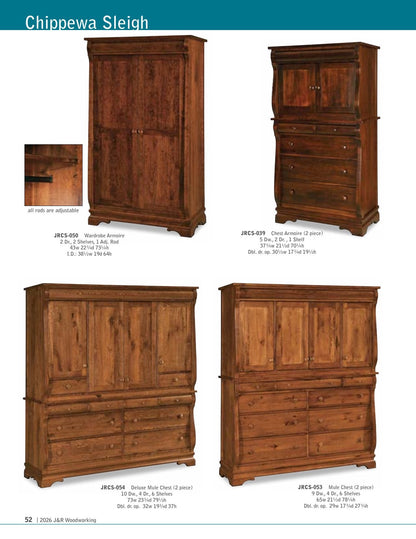 Chippewa Sleigh Bed