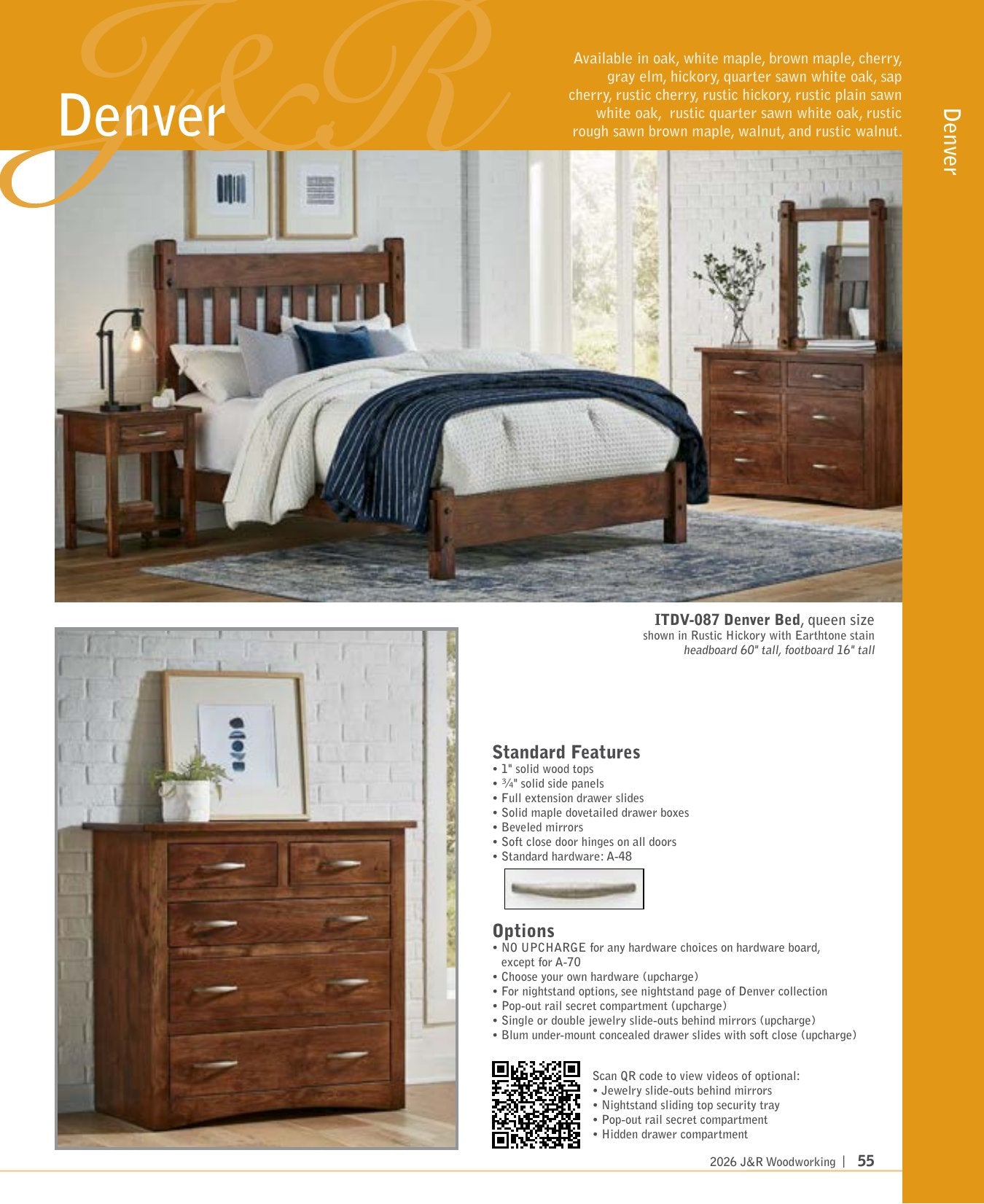 Denver Armoire, 2 drawer, 2 door – 40"W