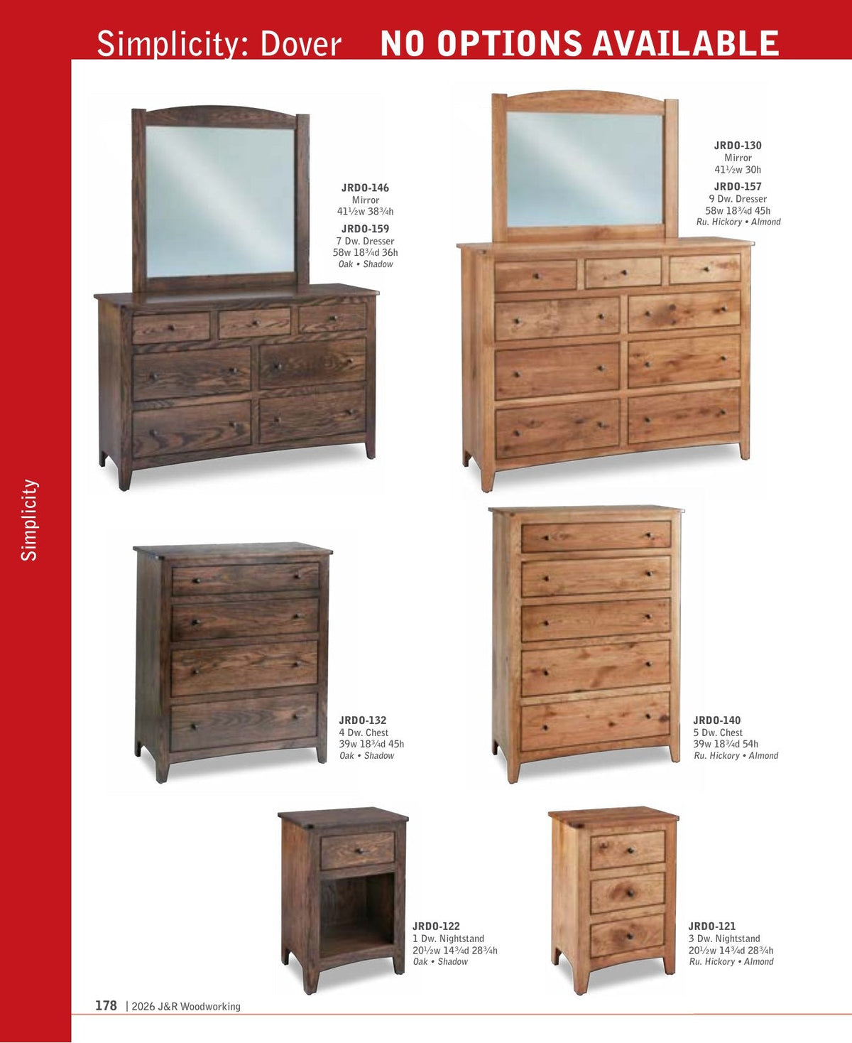 Dover 1 Drawer Nightstand – 20½"W