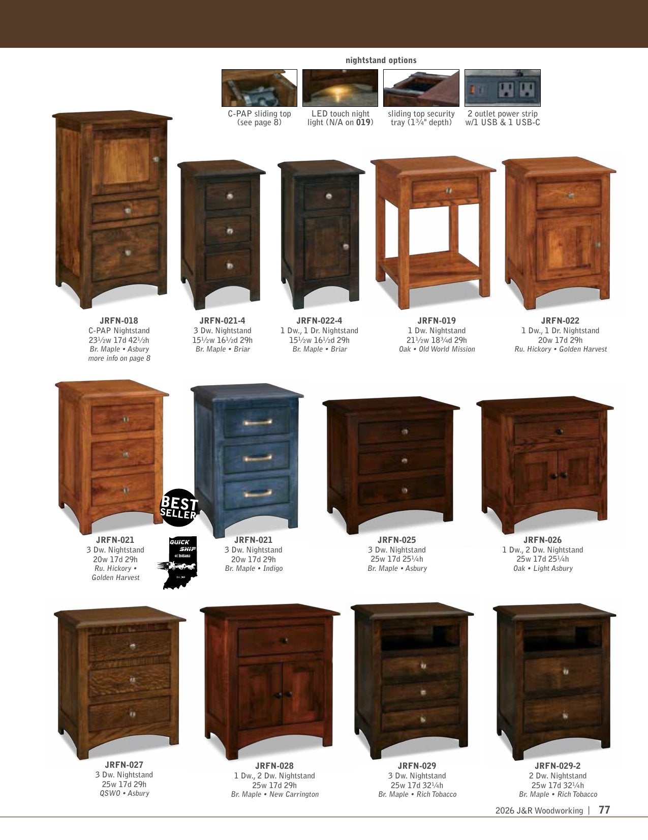 Finland Armoire; 3 drawer, 2 door – 41"W