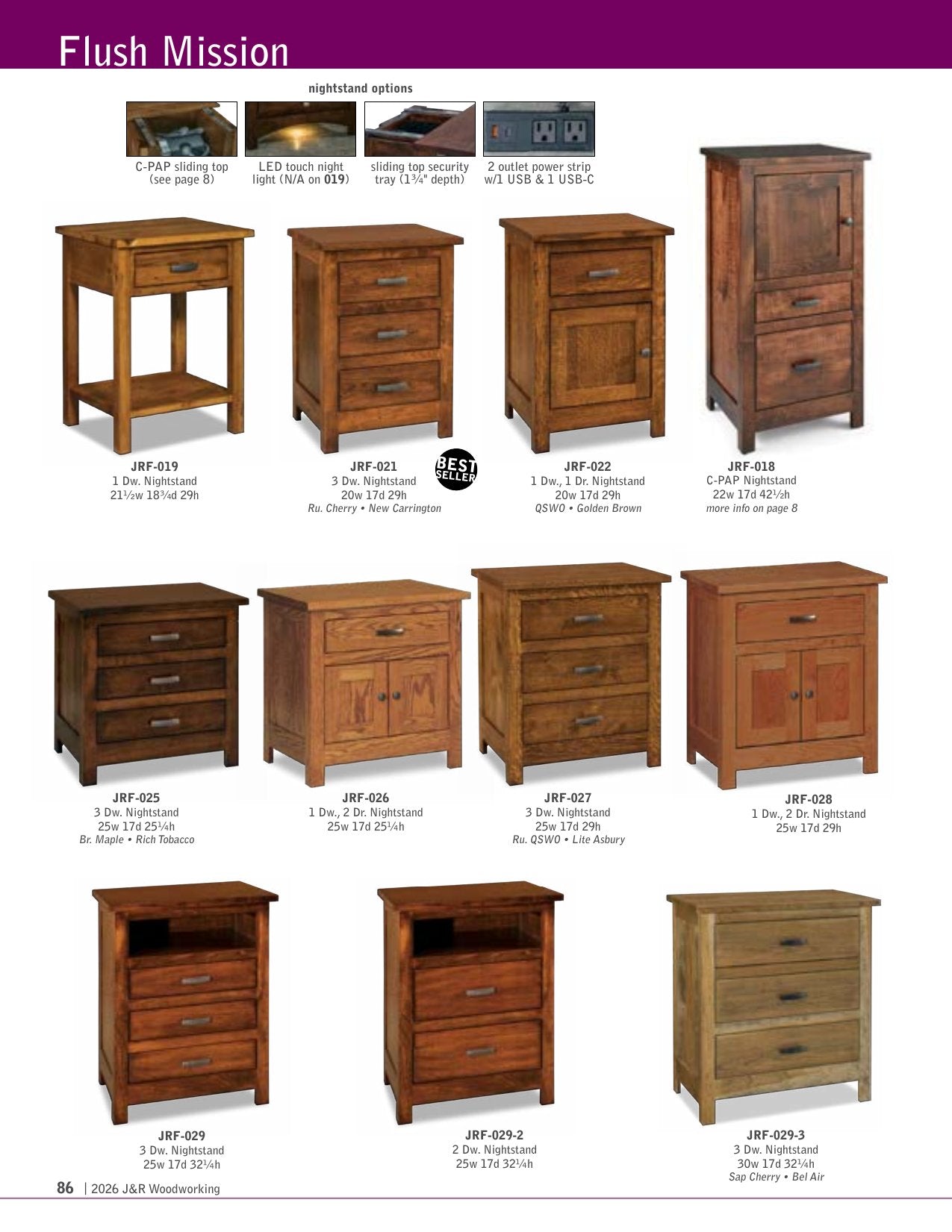 Flush Mission Wardrobe Armoire; 1 drawer, 2 door – 44"W