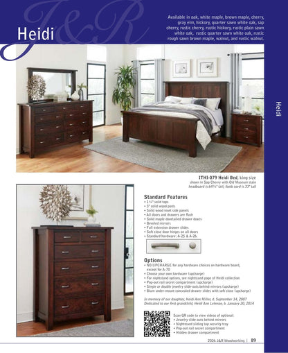 Heidi Armoire; 2 drawer, 2 door – 44½"W