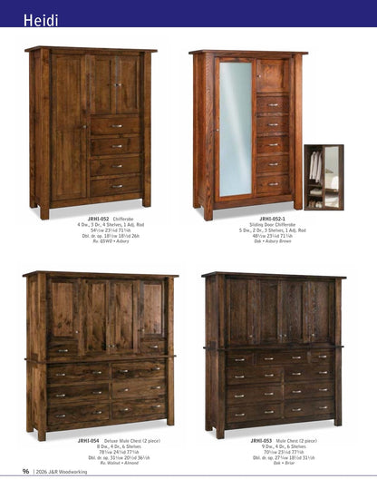 Heidi Armoire; 2 drawer, 2 door – 44½"W