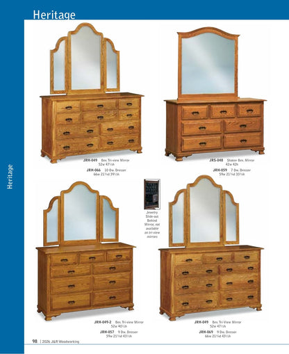 Heritage Wardrobe Armoire; 1 drawer, 2 door – 45"W