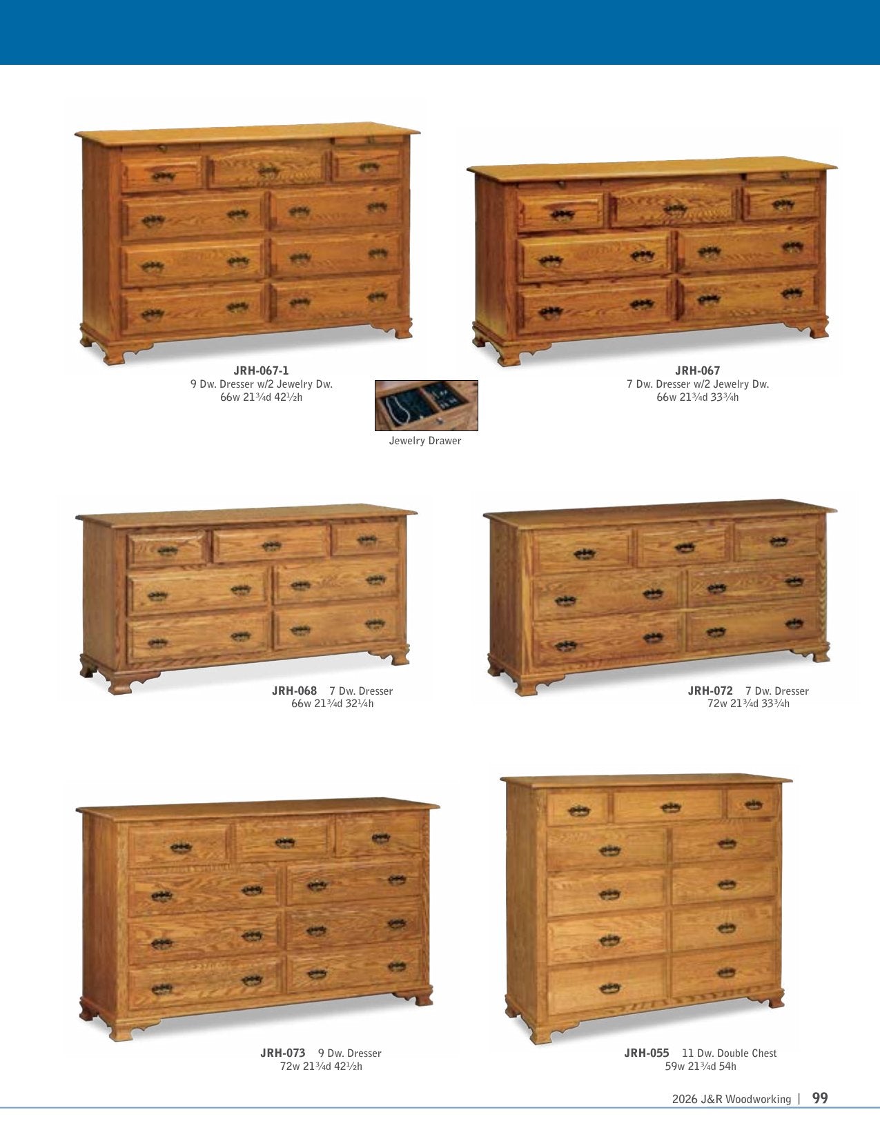 Heritage Chifferobe; 4 drawer, 3 door – 45"W