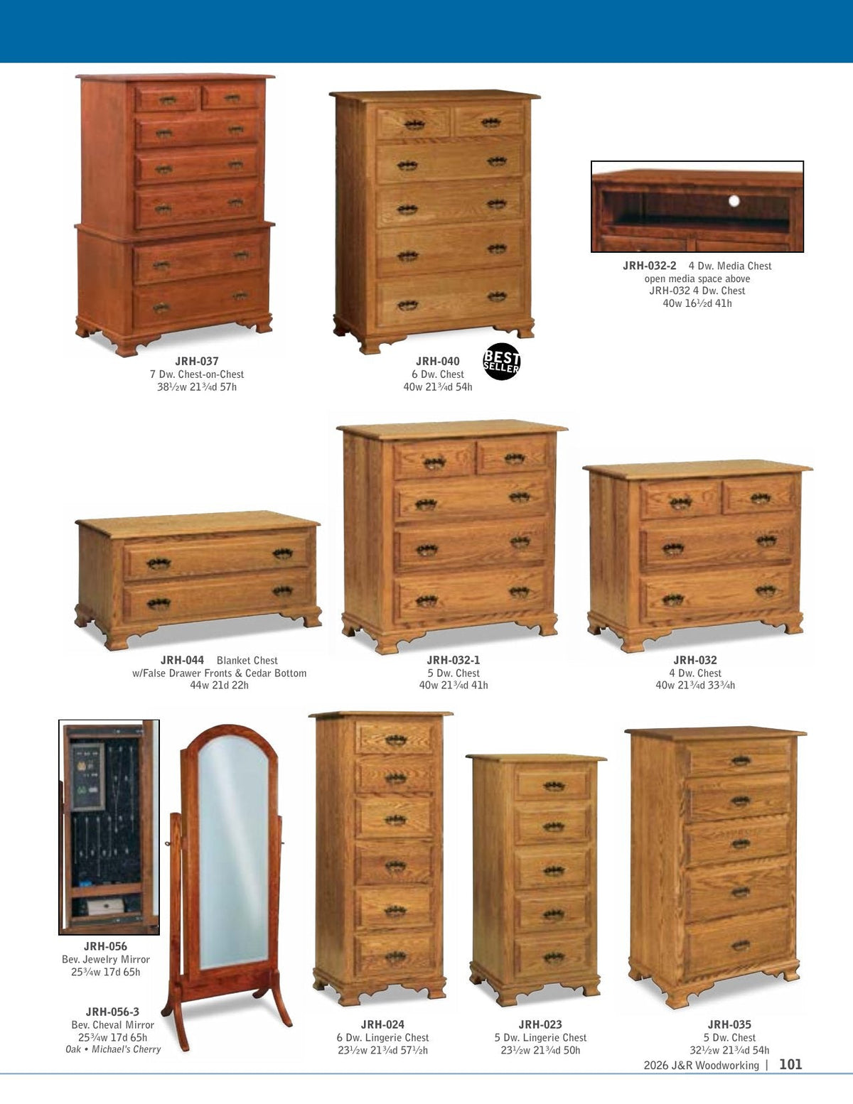 Heritage Blanket Chest w/Cedar Bottom – 44"W