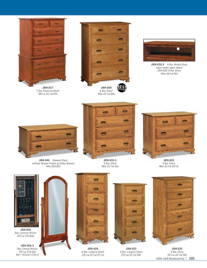 Heritage Armoire; 2 drawers, 2 doors – 41"W
