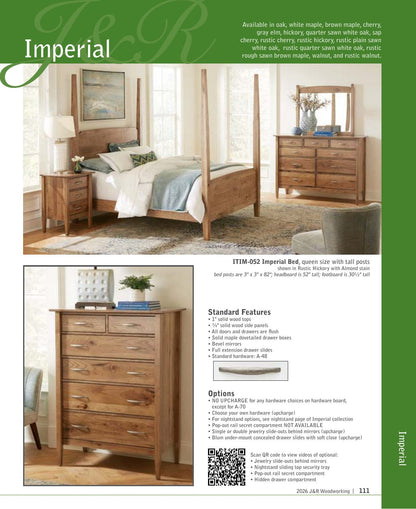 Imperial Armoire; 2 drawer, 2 door – 40½"W