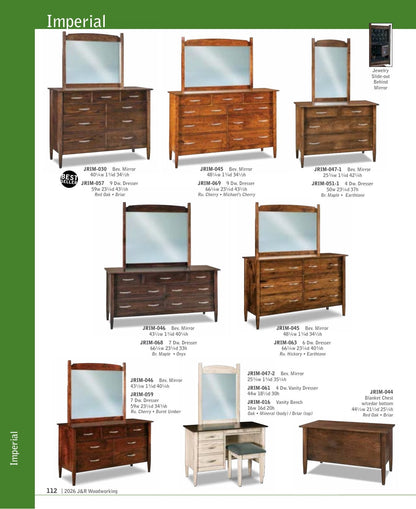 Imperial Armoire; 2 drawer, 2 door – 40½"W
