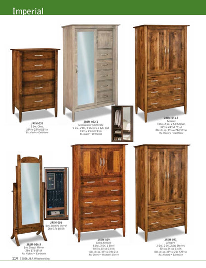 Imperial Armoire; 3 drawer, 2 door – 40½"W