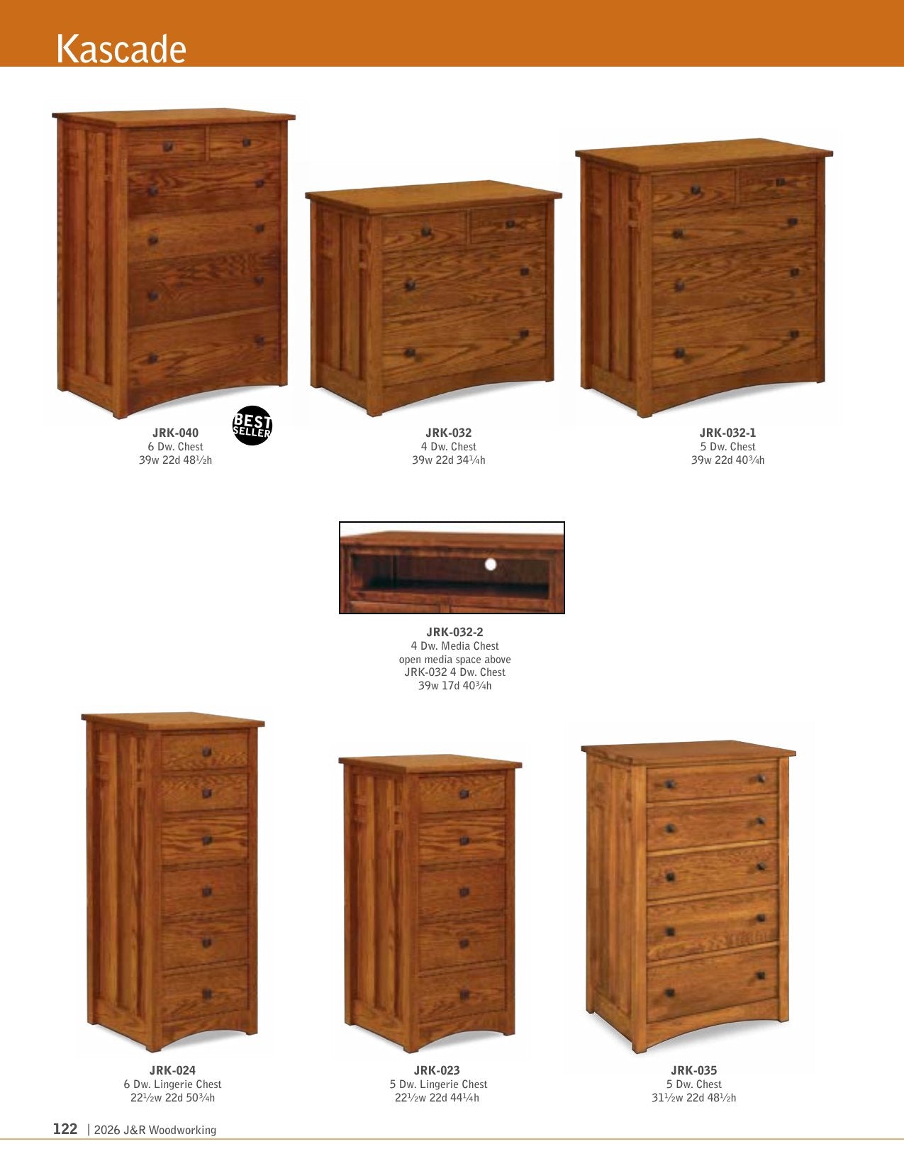 Kascade Armoire 2 pc; 2 drawer, 2 door – 41"W