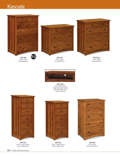 Kascade Chifferobe; 4 drawers, 3 doors – 53"W