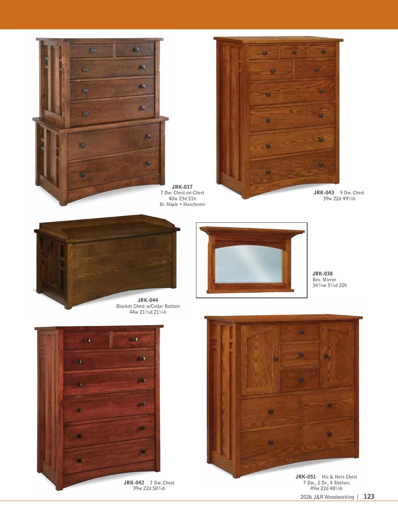 Kascade Chifferobe; 4 drawers, 3 doors – 53"W