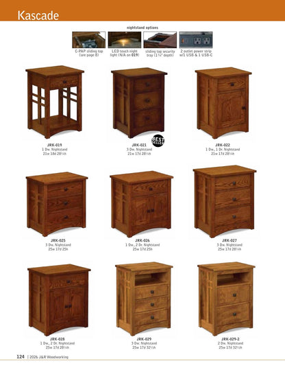Kascade Armoire 2 pc; 2 drawer, 2 door – 41"W