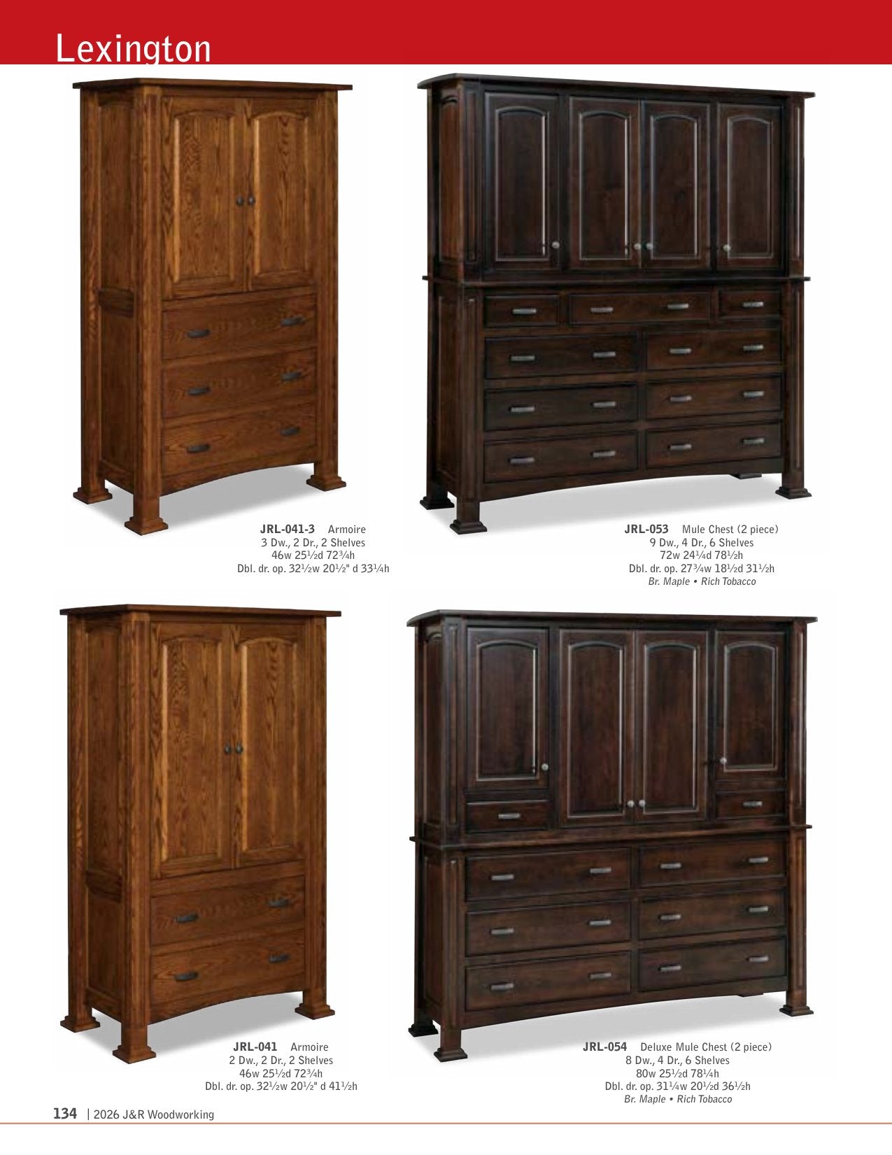 Lexington Sliding Door Chifferobe; 5 dw, 2 dr   Quick Ship – 50"W
