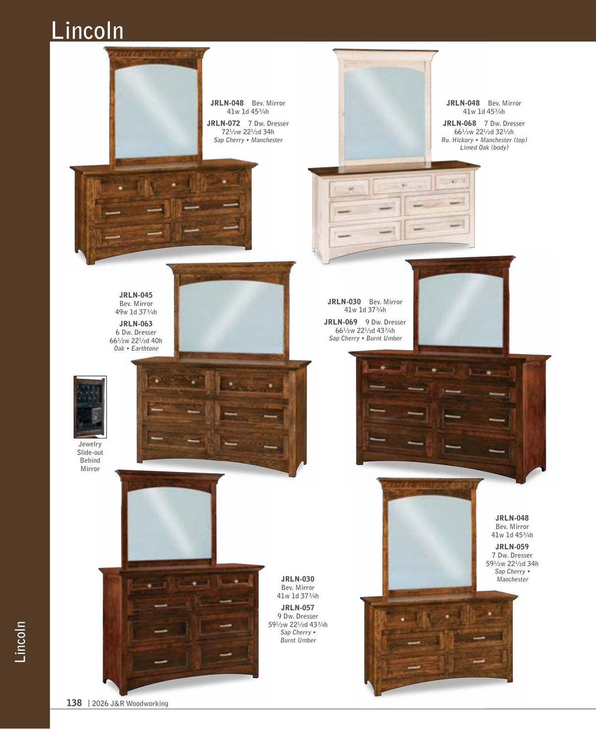 Lincoln 3 Drawer Nightstand – 21¾"W