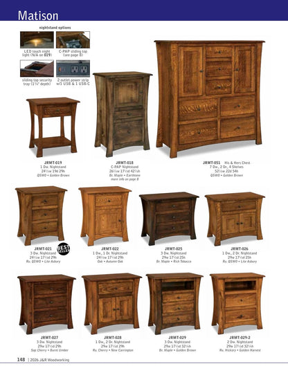 Matison Armoire; 2 drawer, 2 door – 43½"W