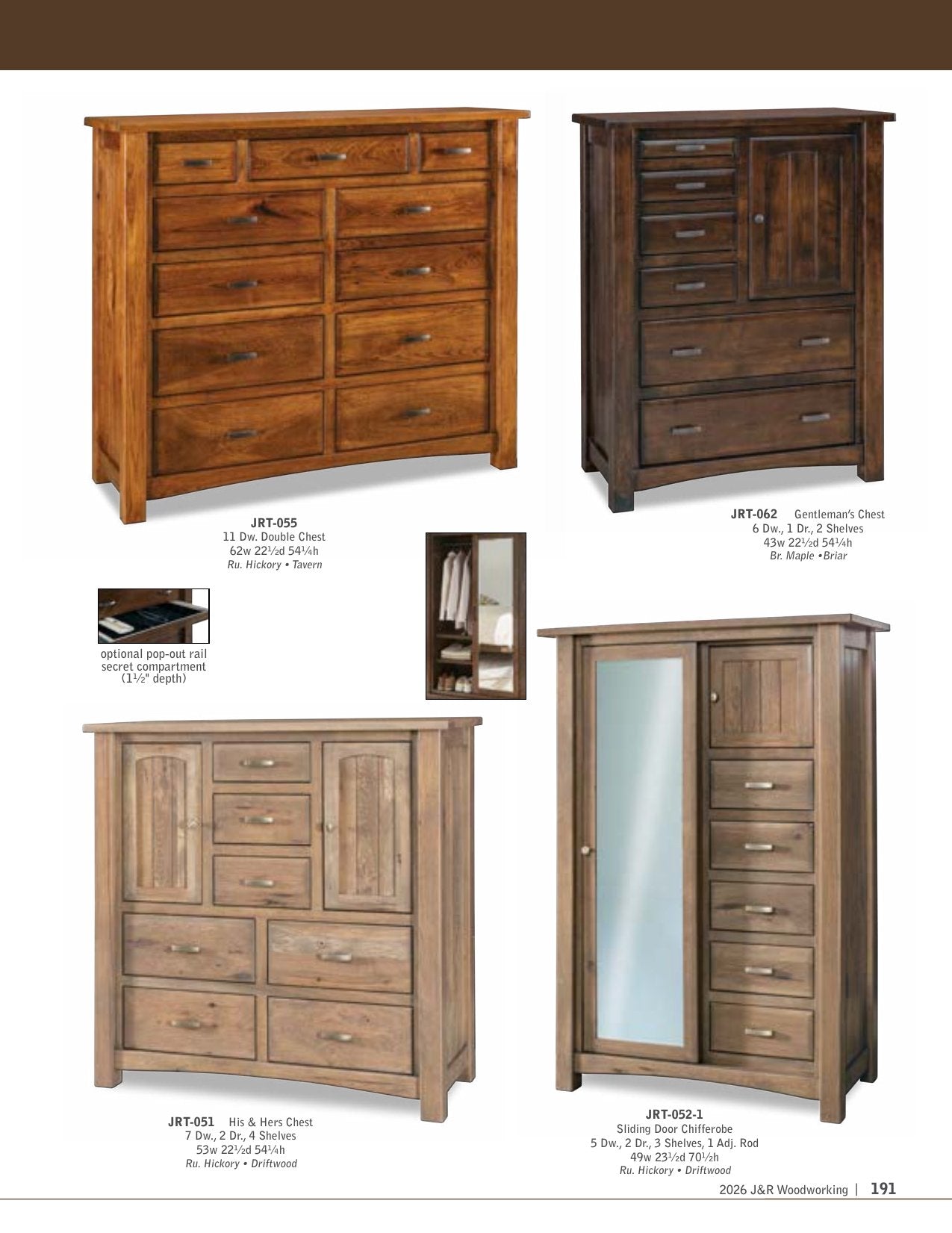 Timbra Armoire; 2 drawer, 2 door – 45"W