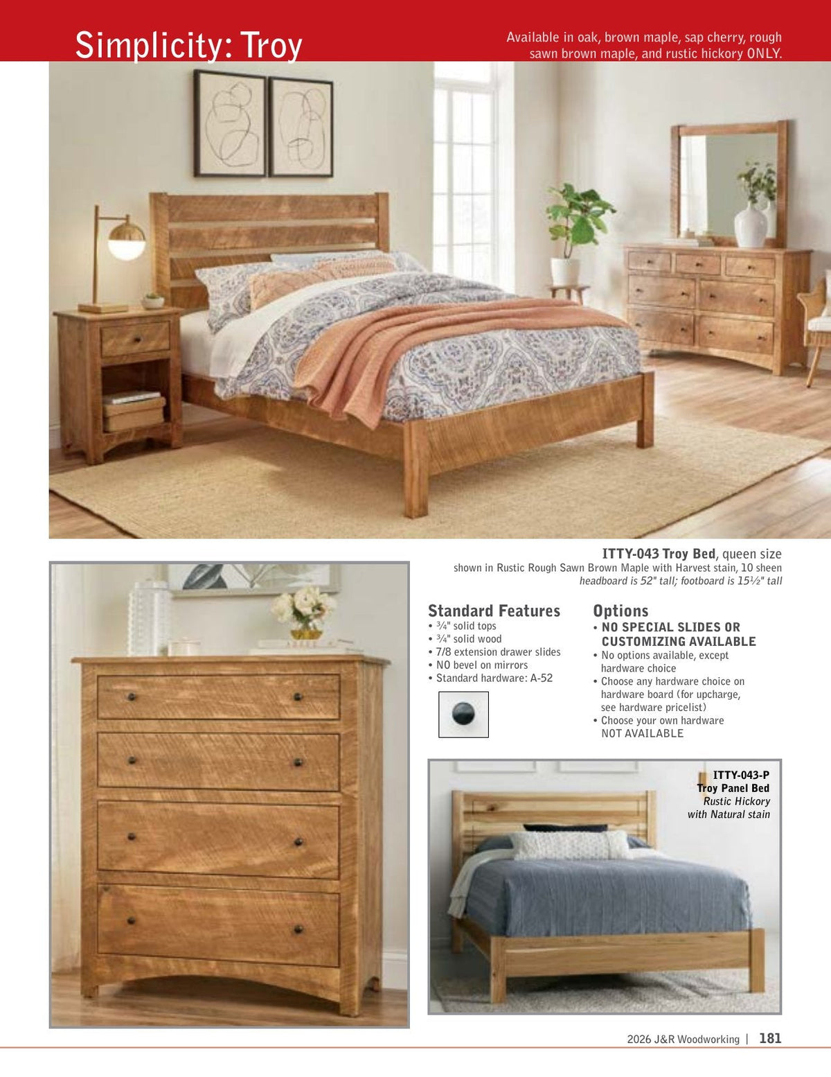 Troy 7 Drawer Dresser with Beveled Mirror – 58"W