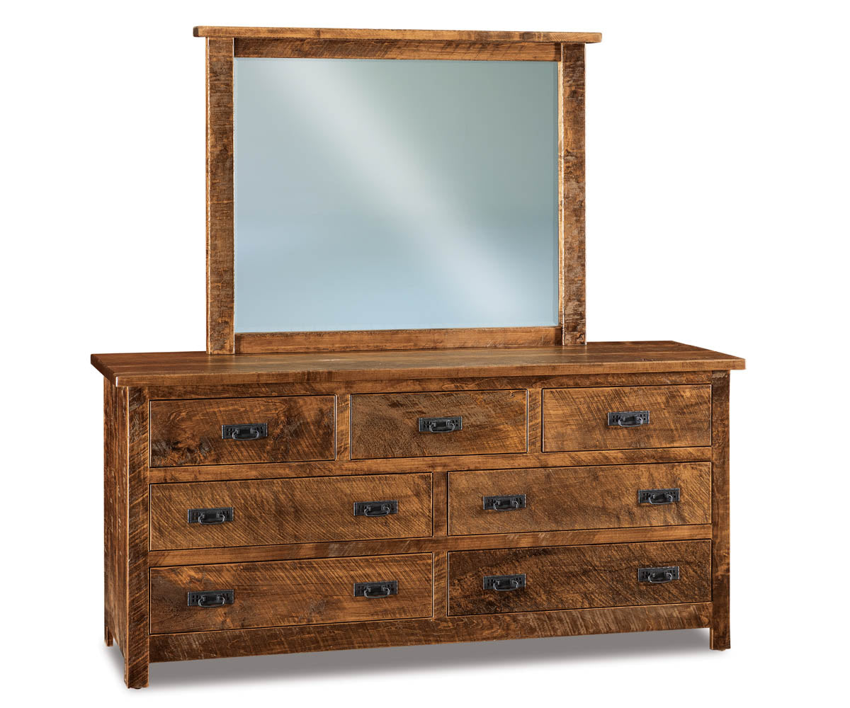 Dumont 7 Drawer Dresser with Beveled Mirror – 72"W