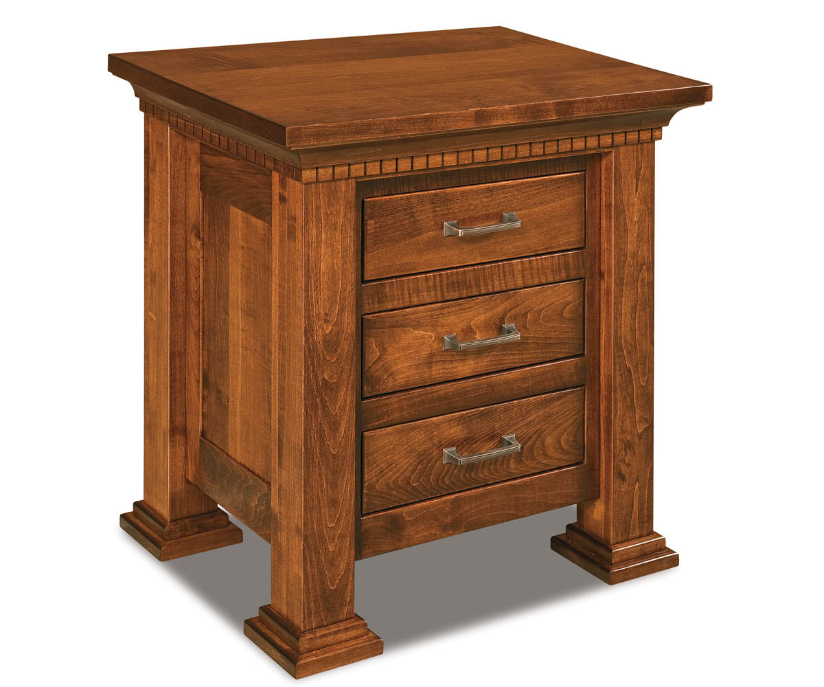 Empire 3 Drawer Nightstand – 27"W x 28"H