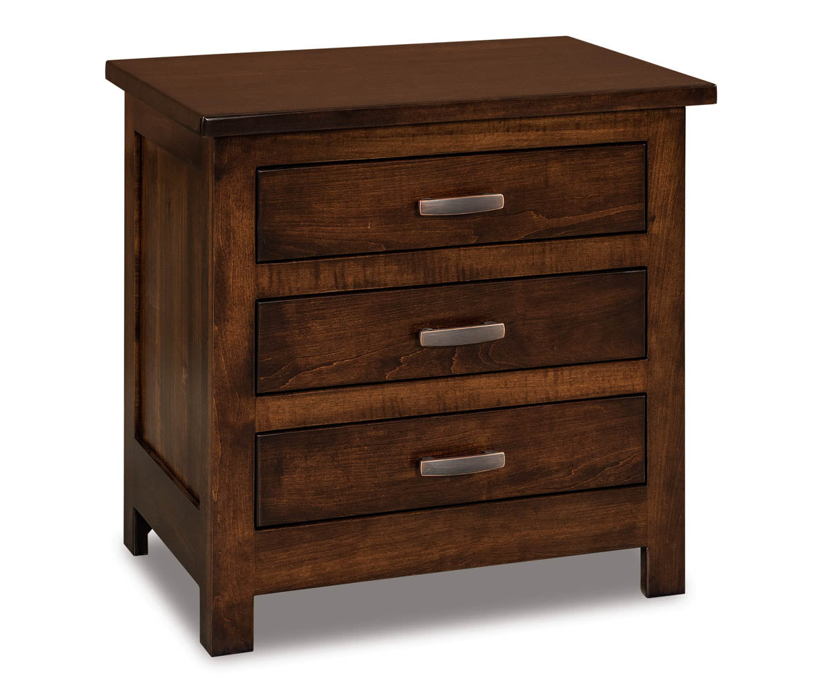 Flush Mission 3 Drawer Nightstand – 25"W x 25¼"H