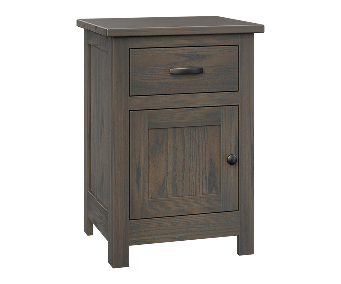 Flush Mission Nightstand; 1 drawer, 1 door – 20½"W