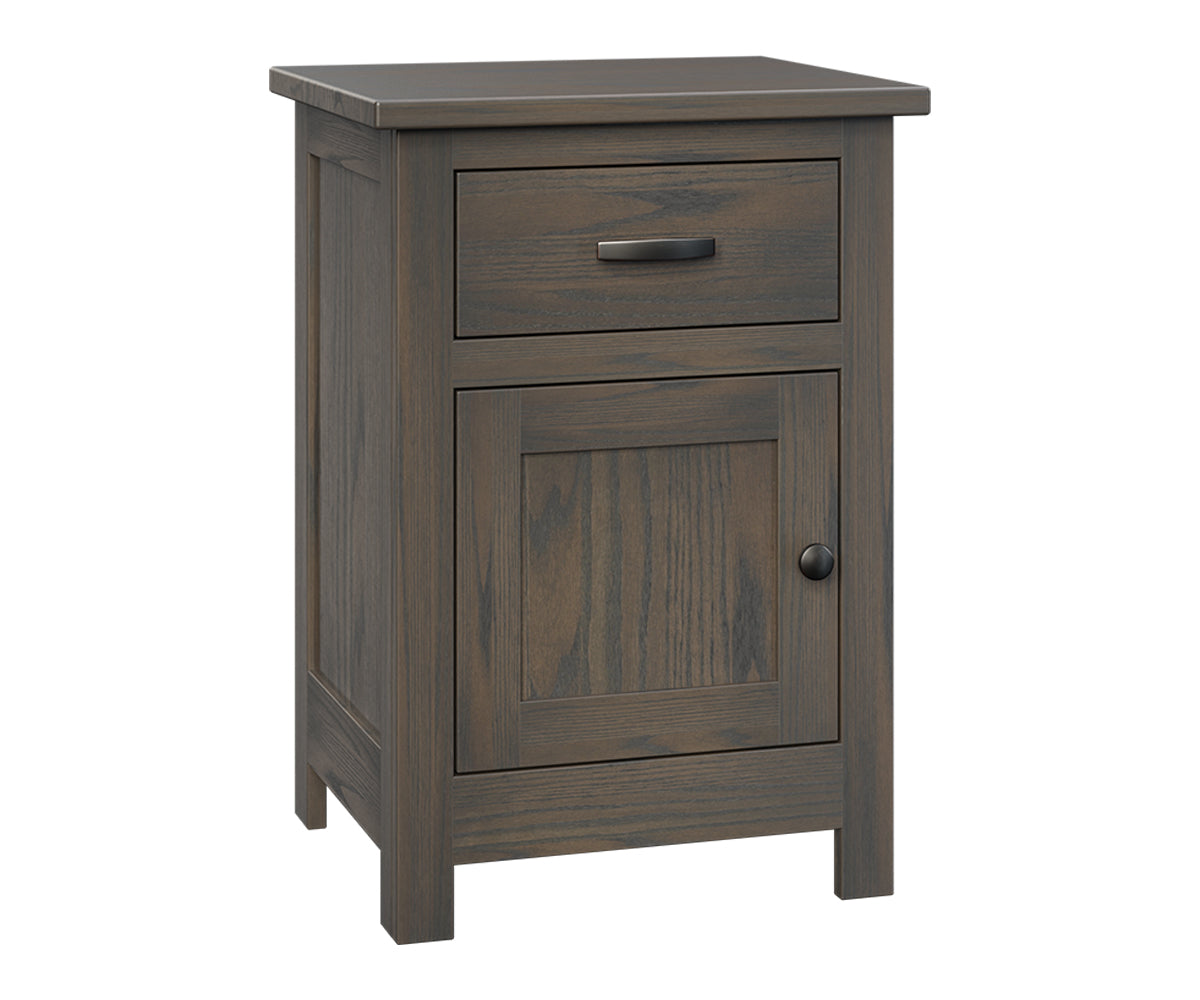 Flush Mission Nightstand; 1 drawer, 1 door – 20½"W