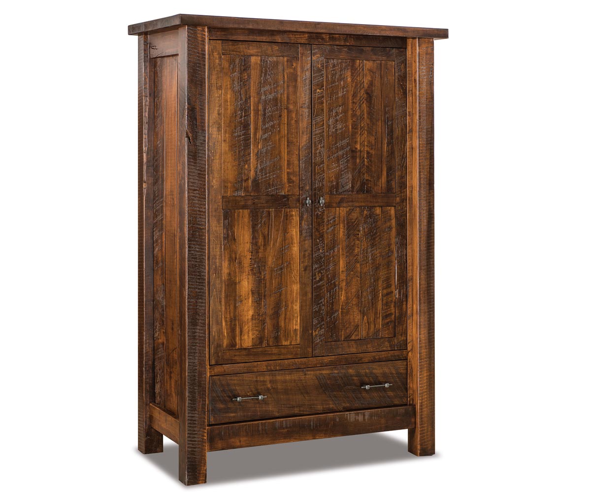 Houston Wardrobe Armoire; 1 drawer, 2 door – 49"W