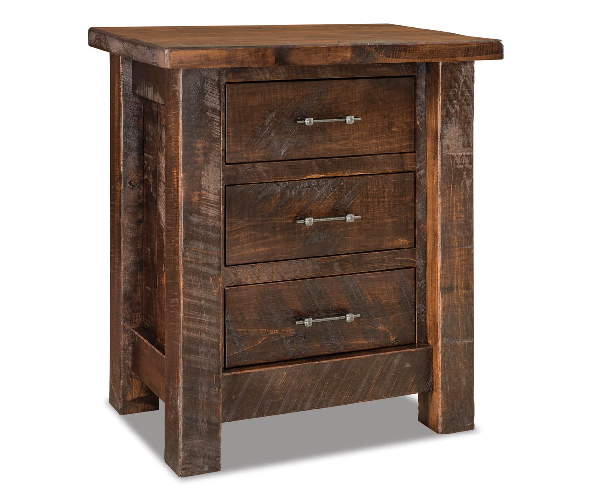 Houston 3 Drawer Nightstand – 30"W x 34½"H