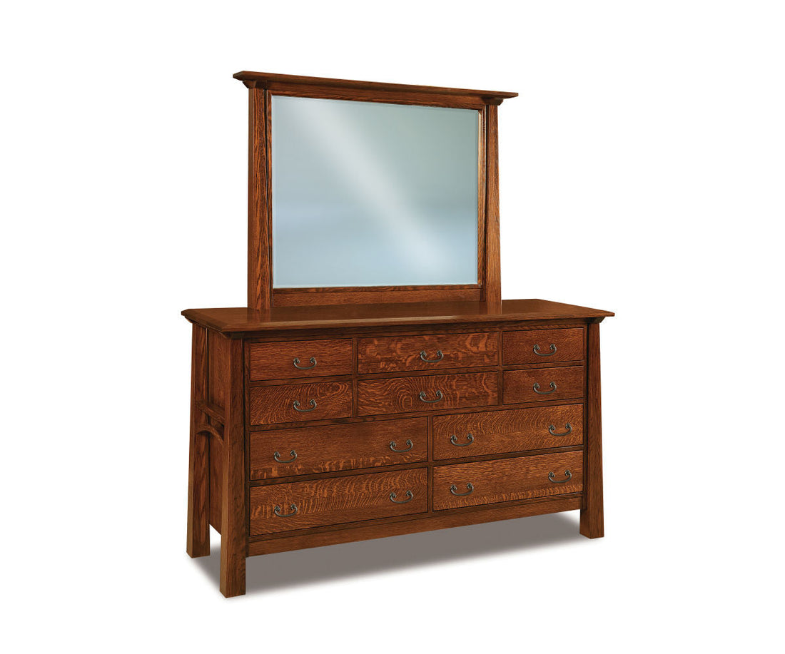 Artesa 7 Drawer Dresser with Beveled Mirror – 62¼"W