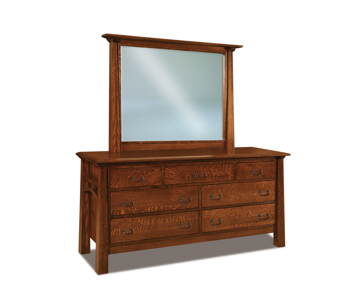 Artesa 7 Drawer Dresser with Beveled Mirror – 62¼"W