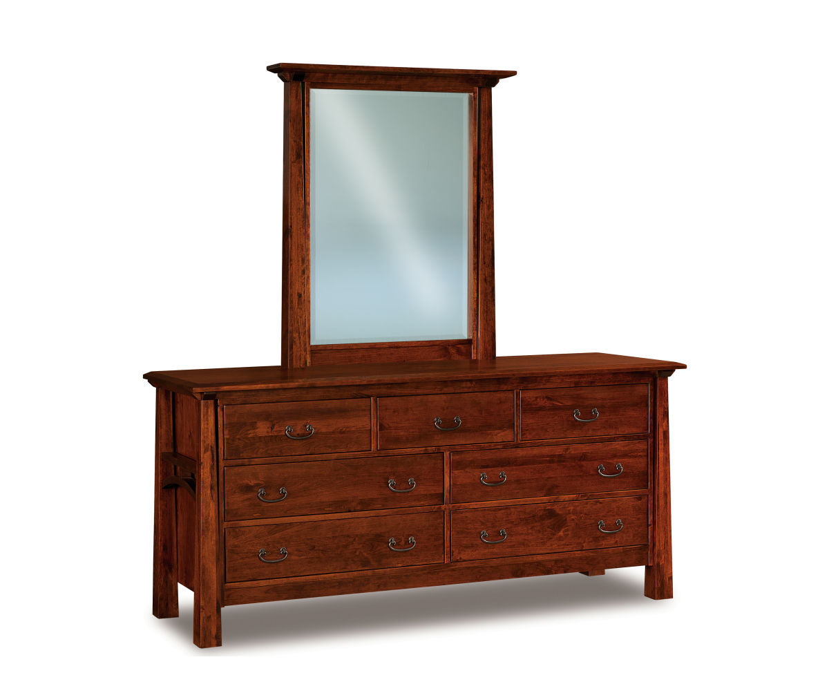 Artesa 9 Drawer Dresser with Beveled Mirror – 62¼"W