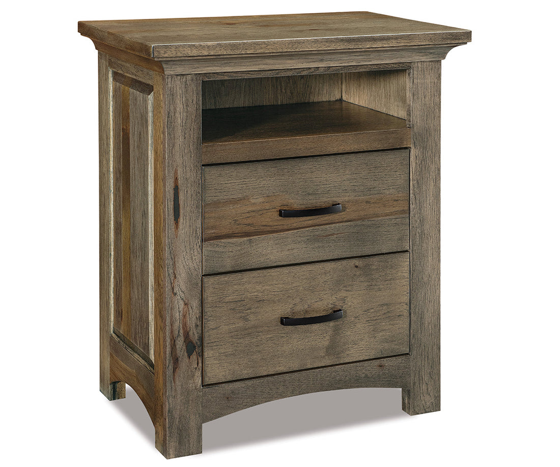 Abby 2 Drawer Nightstand with opening – 28¾"W