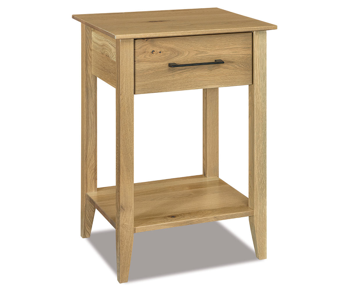 Atlantic 1 Drawer Open Nightstand – 21¾"W