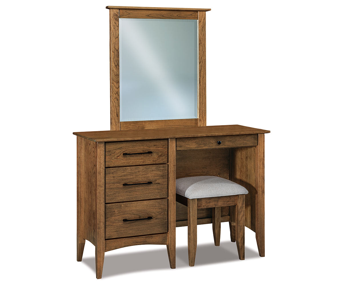 Atlantic 4 Drawer Vanity Dresser with Beveled Mirror – 46¾"W