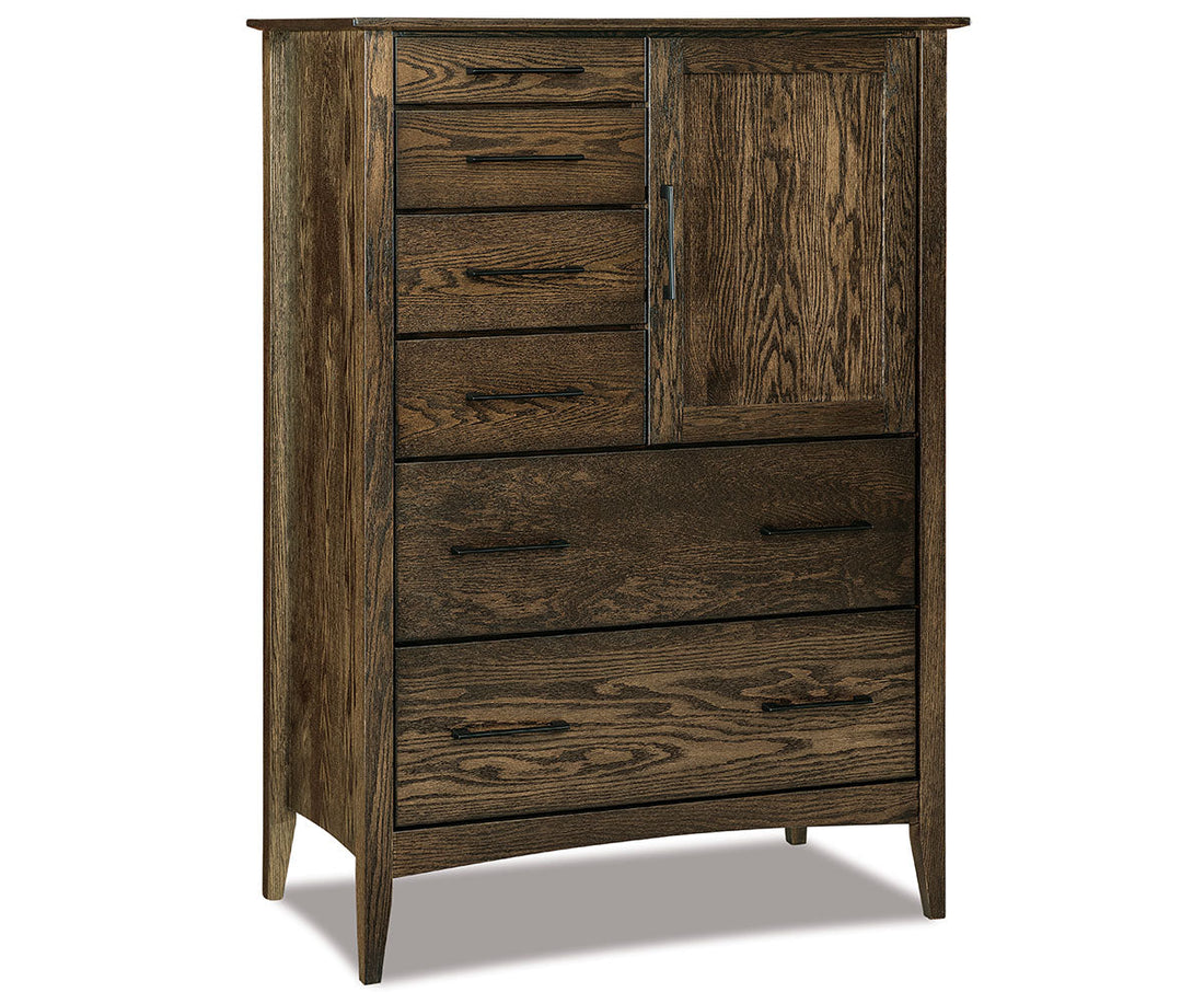Atlantic Gentleman's Chest; 6 drawer, 1 door – 40"W