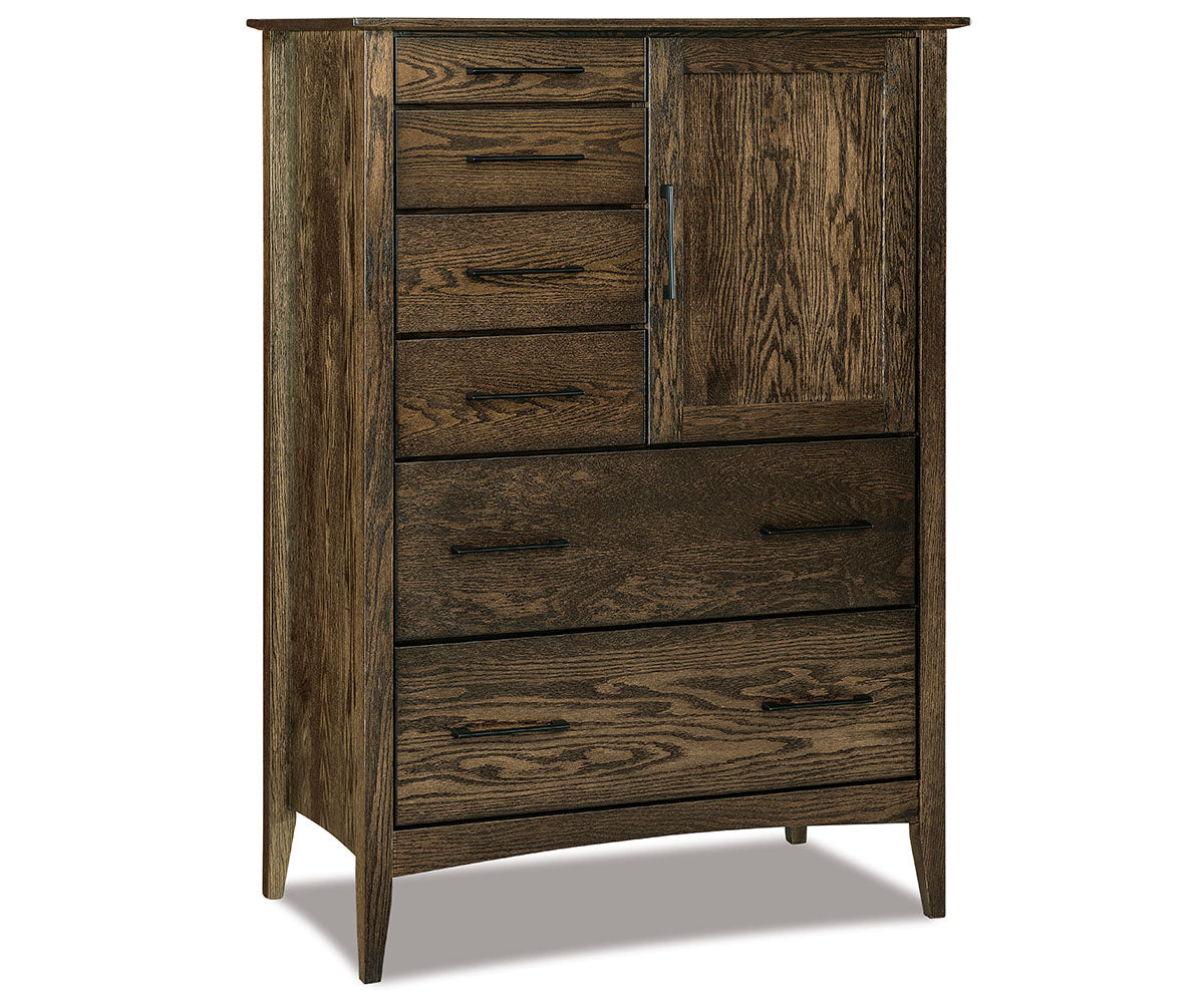Atlantic Gentleman's Chest; 6 drawer, 1 door – 40"W