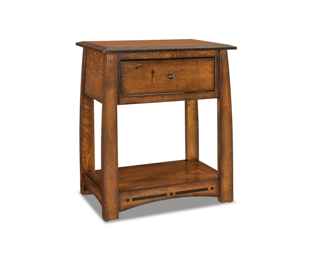 Boulder Creek 1 Drawer Nightstand with opening – 22¾"W