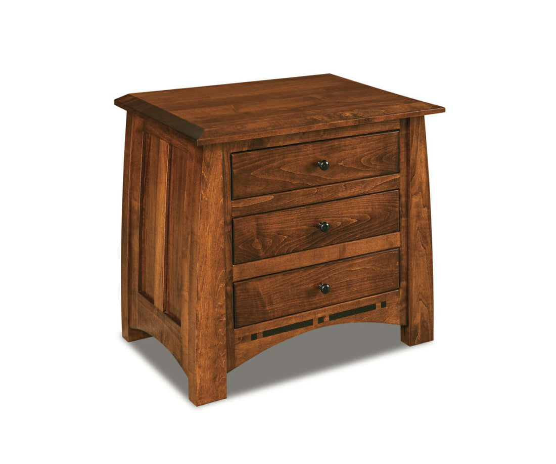 Boulder Creek 3 Drawer Nightstand – 27½"W x 26"H