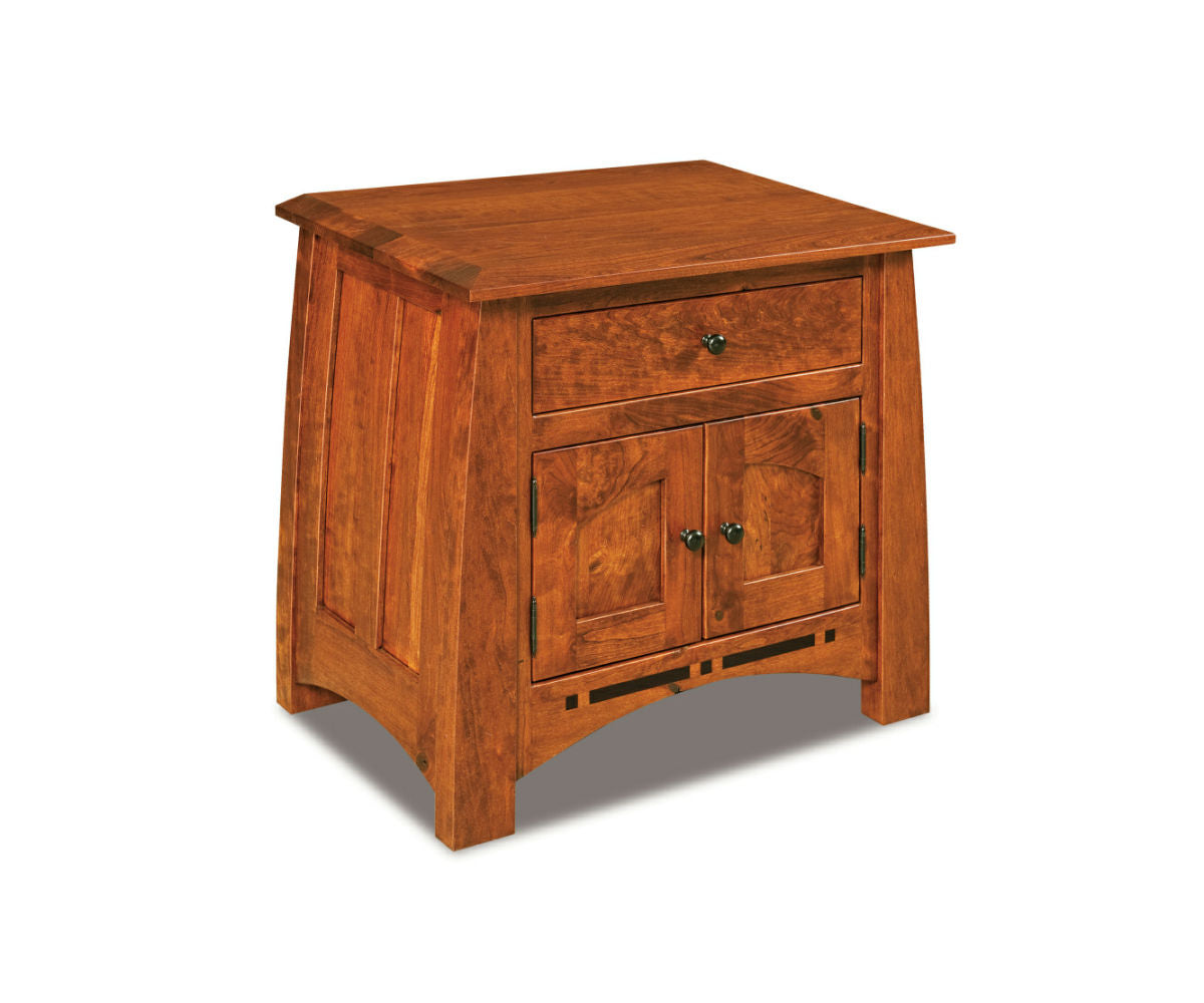 Boulder Creek 1 Drawer, 2 Door Nightstand – 27½"W x 26"H