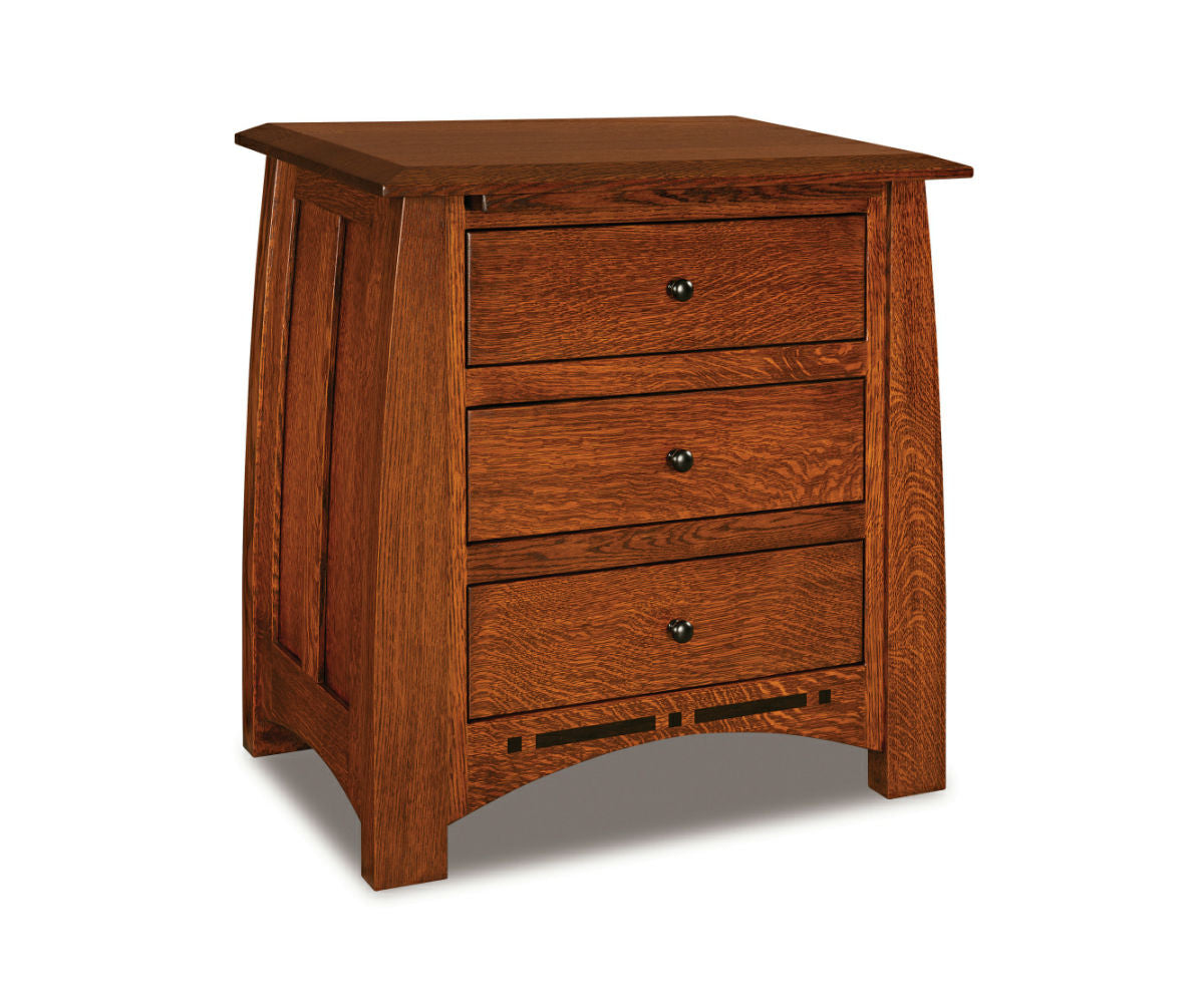 Boulder Creek 3 Drawer Nightstand – 27½"W x 29¾"H