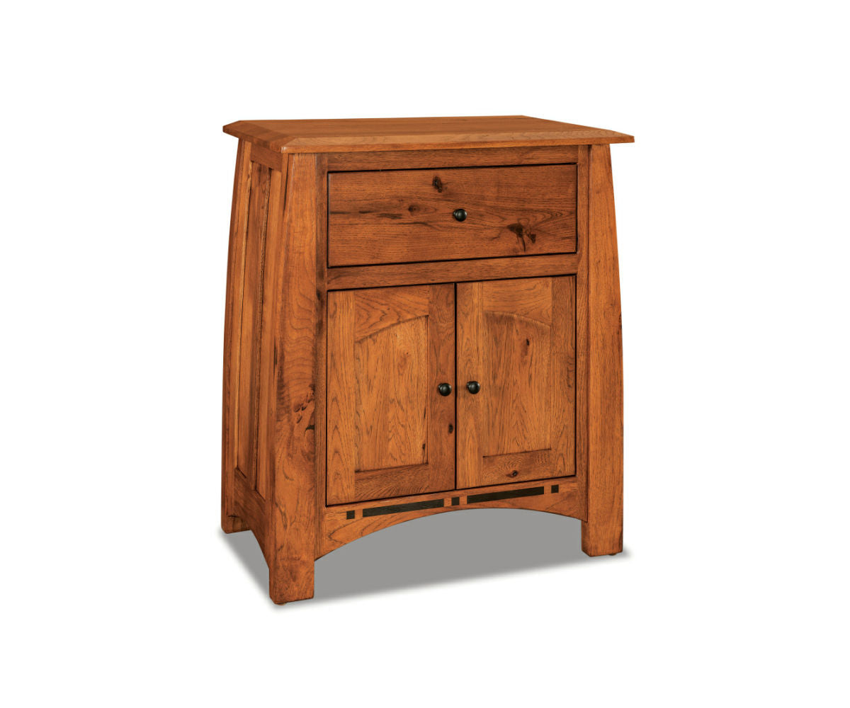 Boulder Creek 1 Drawer, 2 Door Nightstand – 30"W