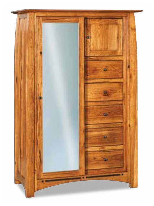 Boulder Creek Sliding Door Chifferobe; 5 dw, 2 dr – 47"W