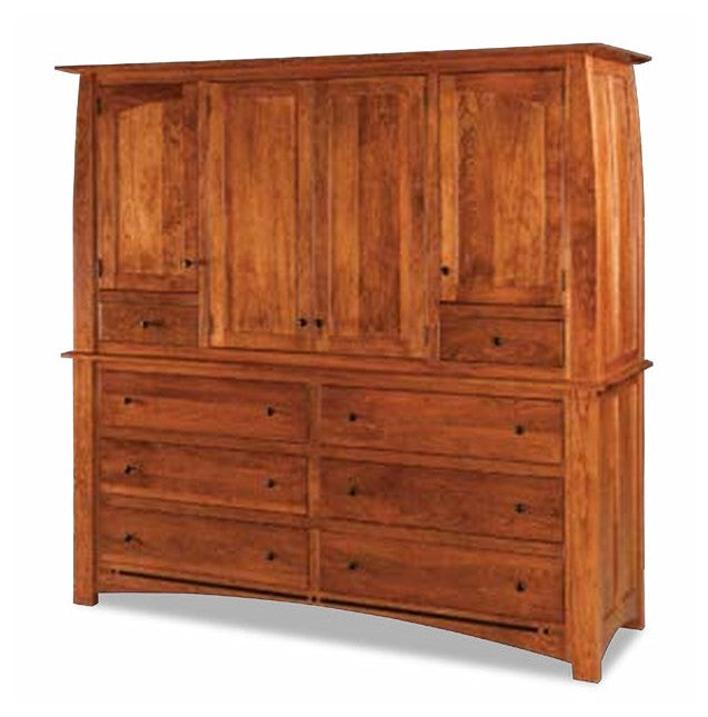 Boulder Creek 2 pc. Mule Chest; 8 drawer, 4 door – 77"W