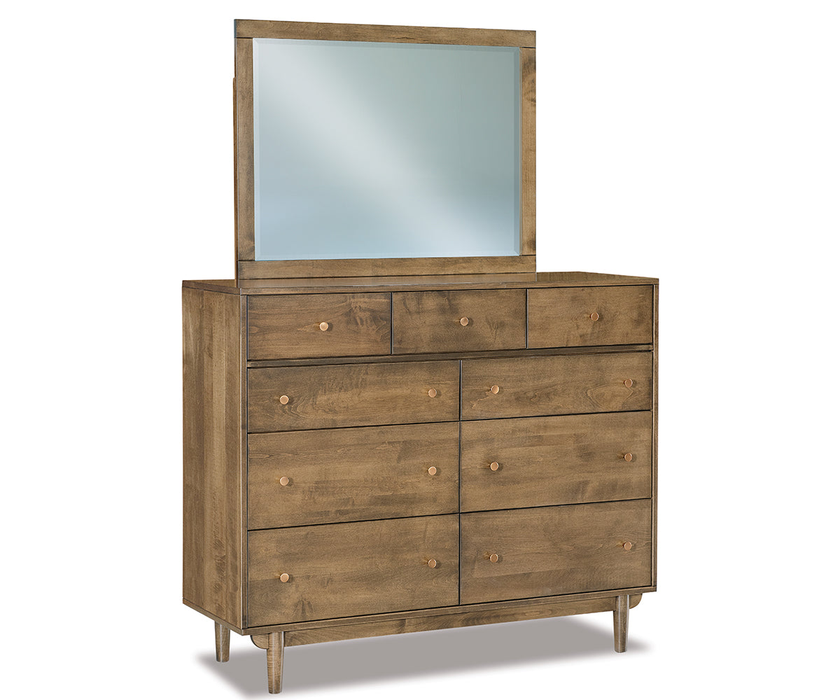 Baymont 9 Drawer Dresser with Beveled Mirror – 54¾"W