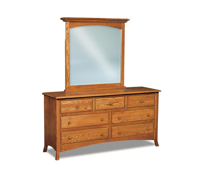 Carlisle 7 Drawer Dresser with Beveled Mirror – 59"W