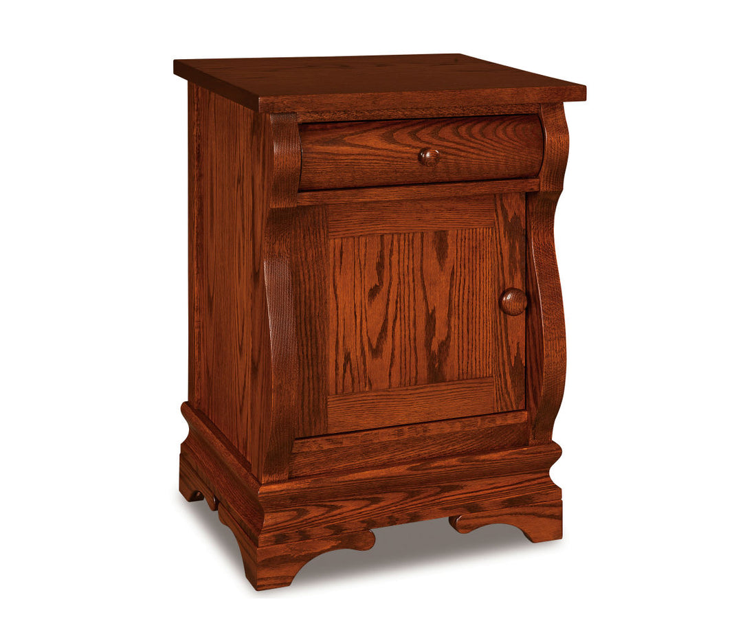 Chippewa Sleigh 1 Drawer, 1 Door Nightstand – 20½"W