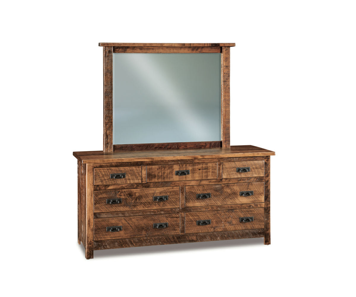 Dumont 7 Drawer Dresser with Beveled Mirror – 66"W