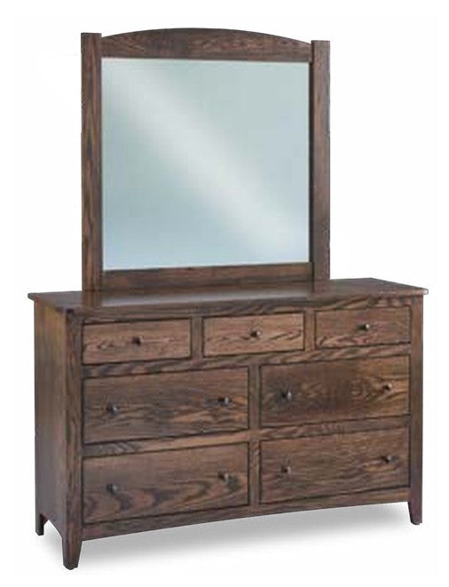 Dover 7 Drawer Dresser with Beveled Mirror – 58"W